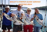 Striper fishing guide service